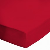 Zoom coin drap housse rouge dimensions 120x190 cm