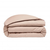 Housse de Couette - 100% Percale de Coton Lavé - 80 fils/cm² - Rose