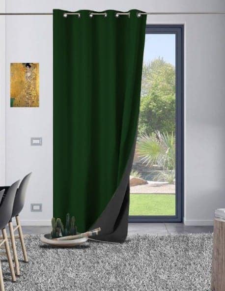 rideau galena vert protection thermique pour les fenêtres