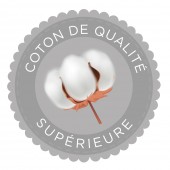 Coton qualité supérieure peaceland gris 1 place