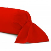Taie de traversin 43x185 cm fabrication française 100% coton rouge