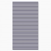 Serviette rayée bleu marine 90x170 cm
