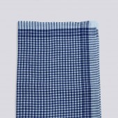 Zoom sur motif mouchoirs de Travail Carreaux Bleu et Blanc
