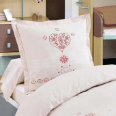 Taie d'oreiller Vanoise rouge 140x200