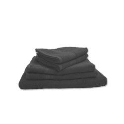 Lot de 5 Grandes Serviettes Eponge 600 g/m²  100 % coton - Anthracite