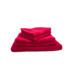 Lot de 5 Grandes Serviettes Eponge 600 g/m²  100 % coton - Fuchsia