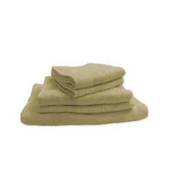 Lot de 5 Grandes Serviettes Eponge 600 g/m²  100 % coton - Taupe