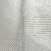 Zoom lot de 5 serviettes 70% coton 30% bambou blanc