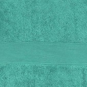 Zoom sur les serviettes 100% coton 50x100 cm 600 grammes Alpes Blanc vert sauge