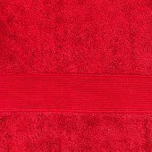 zoom Lot de deux serviettes 100% coton 100x150 cm 600grammes/m²  rouge