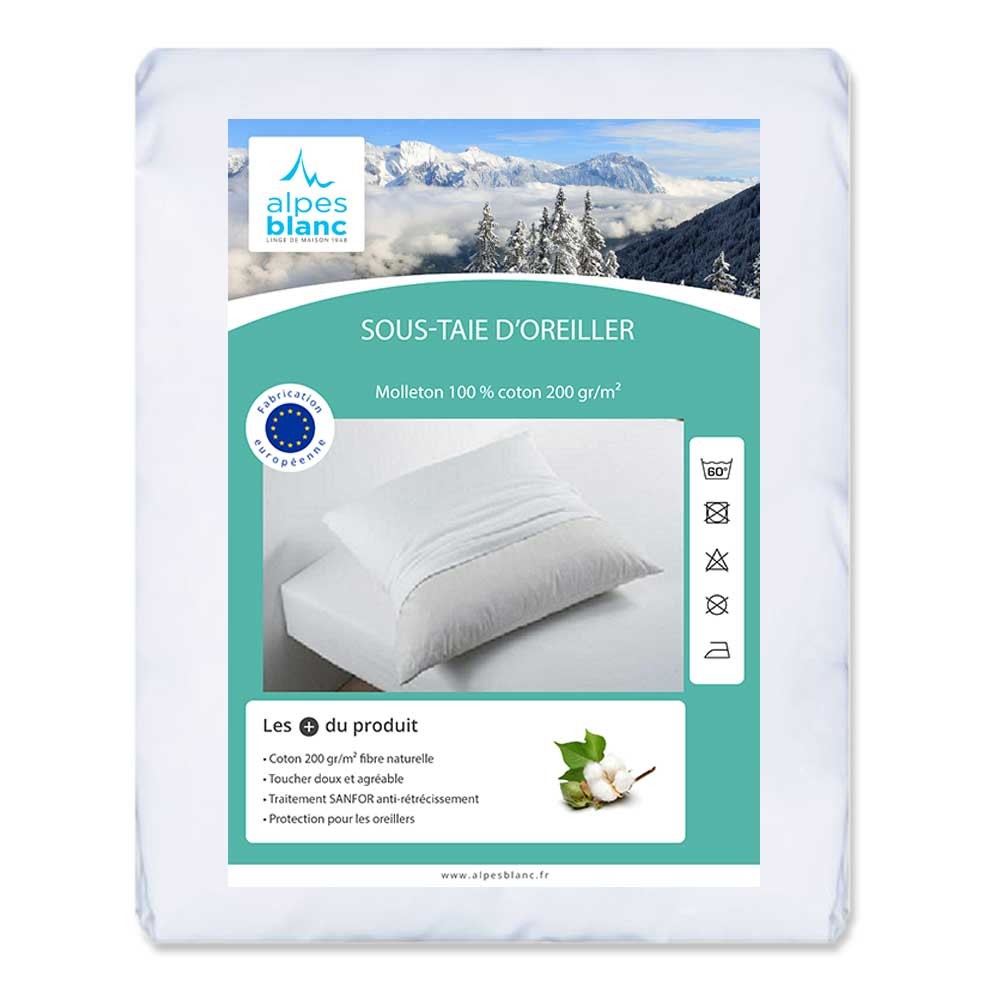Protège oreiller lavable éponge 60x60 cm