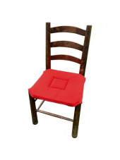 Galette de chaise rouge sur chaise