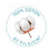 100 % coton 57 fils