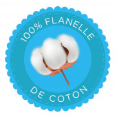 Picto 100% flanelle de coton